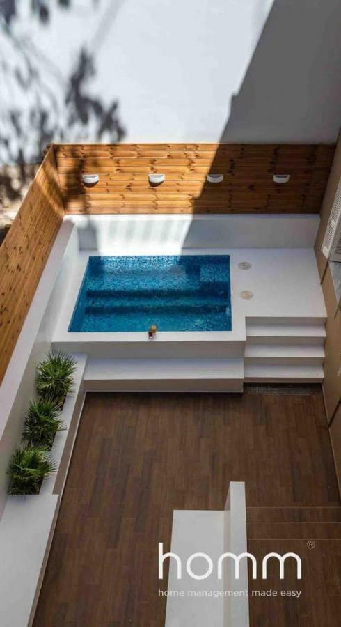 Nemeseos 1St Floor Homm Apartment With Roof Garden And Wading Pool アテネ エクステリア 写真